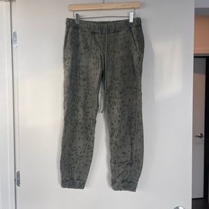 Cloth and stone animal print joggers
